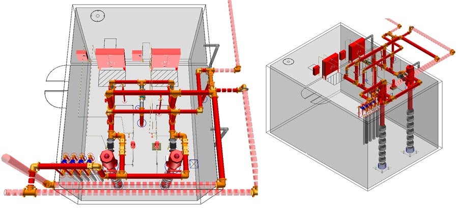 when is fire sprinkler system design not required